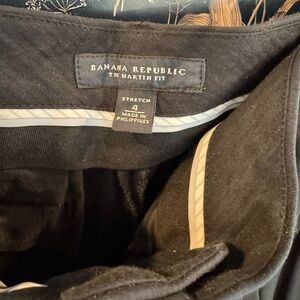 Banana Republic Black Martin Fit Trousers